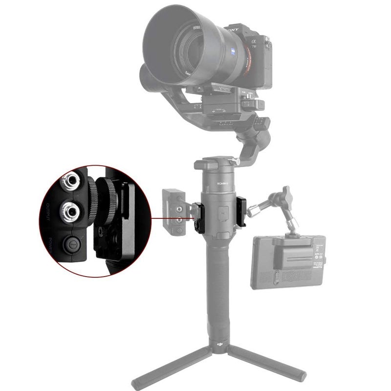 NICEYRIG Mounting Plate for DJI Ronin SC/S, Gimbal Side Mount with 1/4'' 3/8'' Locating Hole Cold Shoe - 277 - Image 4